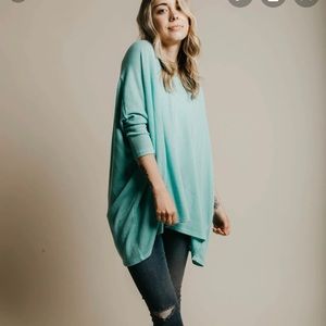 Brinley top in teal